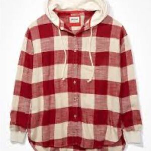 American Eagle Women’s Plaid Hoodie